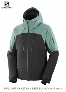T XL[EFA 2025 SALOMON BRILLIANT JACKET Men DEEP BLACK/NorthAtla Y uAgWPbg LC2332400