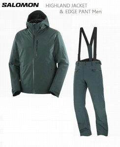 T XL[EFA 2026 SALOMON HIGHLAND JACKET  Pants Men GREEN GABLES LC2602700 LC2600300 Y ㉺Zbg