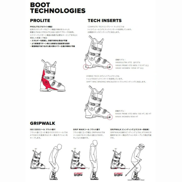 代引可 22 23 ニューモデル Atomic アトミック Hawx Ultra 110s Gw ホークスウルトラ110s スキーブーツ 早期予約 Gripwalk規格 基礎スキー Fucoa Cl