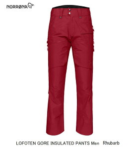 m[i NORRONA LOFOTEN GORE INSULATED PANTS Men Rhubarb Y tHe SAebNX CV[ebh pc