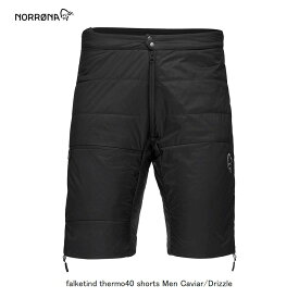 ノローナ NORRONA falketind thermo40 shorts Men メンズ フォルケティン サーモ40 ショーツ Caviar/Drizzle