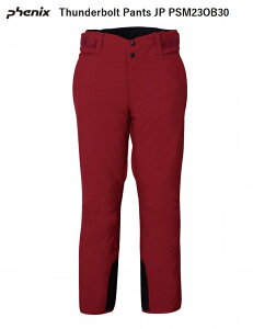 フェニックス スキーウェア 2023 2024 PHENIX Thunderbolt Pants JP PSM23OB30 DeepRed メンズ レディース パンツ 防寒
