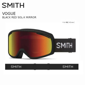 X~X S[O 2025 SMITH VOGUE BLACK RED SOL-X MIRROR H[O X[TCY Gg[ xg 43mm
