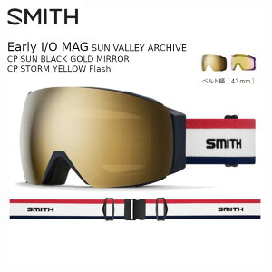 X~X S[O 2025 SMITH Early I/O MAG SUN VALLEY ARCHIVE CP SUN BLACK GOLD MIRROR CP STORM YELLOW A[[f ~fBA S[O\bNt xg 43mm