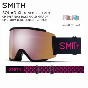 X~X S[O 2025 SMITH SQUAD XL AC SCOTT STEVENS CP EVERYDAY ROSE GOLD MIRROR CP STORM BLUE SENSOR MIRROR [W ʃY Z~X xg51mm S[O\bNt