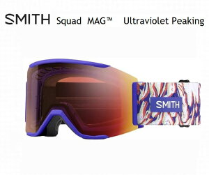 �X�~�X 2025 2026 SMITH SQUAD MAG ULTRA VIOLET PEAKING �X�J�b�h �}�O �������K�i �A�W�A���t�B�b�g