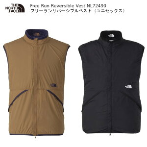 �U�E�m�[�X�t�F�C�X �A�E�g�h�A THE NORTH FACE Free Run Reversible Vest NL72490 �t���[���� ���o�[�V�u�� �x�X�g