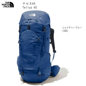 ザ ノースフェイス THE NORTH FACE Tellus 45 Shady Blue テルス バックパック シェイディー ブルー 中型 トレッキング