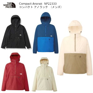 �U�E�m�[�X�t�F�C�X THE NORTH FACE Compact Anorak Gravel �R���p�N�g�A�m���b�N �����Y �W���P�b�g NP22333 �O���x��