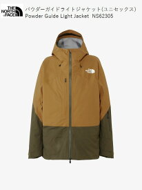 ザ ノースフェイス スキーウェア THE NORTH FACE Powder Guide Light Jacket UT UtilityBrown x NewTaupe メンズ パウダーガイド ジャケット NS62305