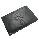 クロムハーツ 財布（Chrome Hearts）ウォレット ジッパーチェンジパース #2 ブラック ヘビーレザー セメタリーパッチ (メンズ）（小銭…