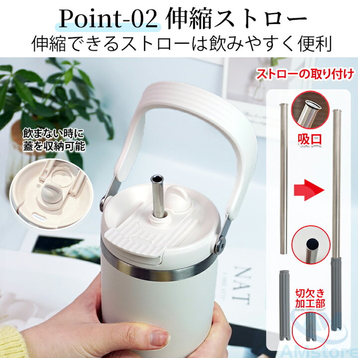 楽天市場】タンブラー 保温 保冷 蓋付き ストロー 持ち運び こぼれない 600ml 900ml 大容量 ステンレス 水筒 ストロー付き  ストロー付きタンブラー マグ ボトル かわいい おしゃれ 2way ホワイト 白 : AMstore タンブラー 雨とかたつむりの親子 コーヒー マグボトル ストロー付き 保温 保冷 水筒 500ml 持ち運び可能 真空断熱 蓋付き
