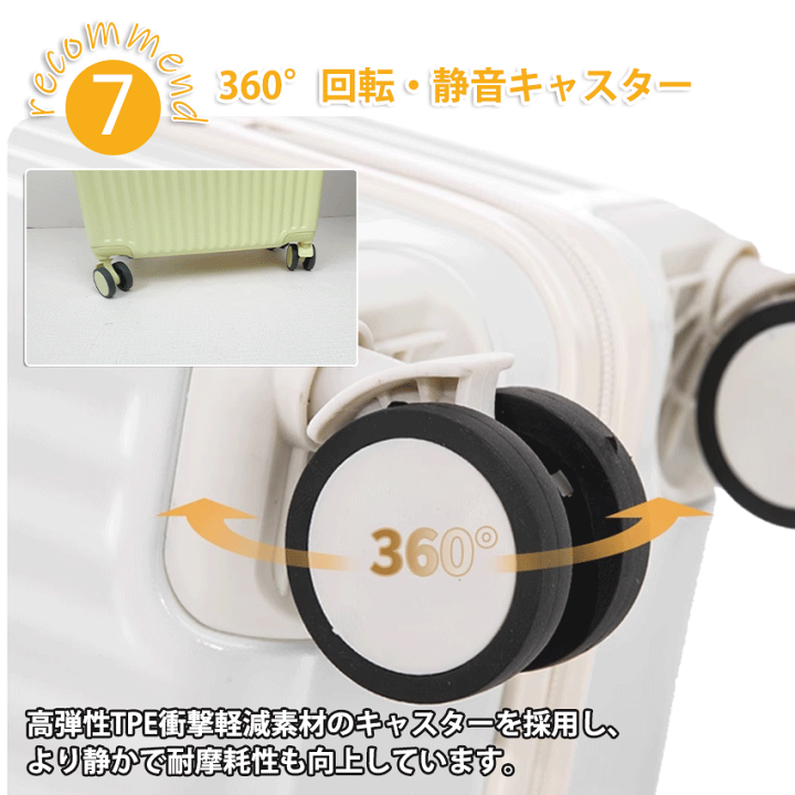 楽天市場】キャリーケース スーツケース かわいい フロントオープン