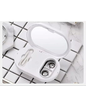 IPX7防水 コンタクト洗浄機 超音波 水洗い可 コンタクト 洗浄器 自動 洗浄 花粉 コンタクトケースケア クリーニングボックス ミニ タンパク 充電式 カラコン洗浄機 コンタクトレンズ クリーナー 携帯型 振動 小型 カラコン 蛋白 超音波洗浄機