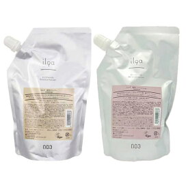 ●【送料無料】 ナンバースリー 003 ／ イルガ 薬用シャンプー 500ml ＆ トリートメント M 500g 詰替セット 美容室専売品