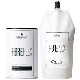 ★【送料無料】 シュワルツコフ ／ ファイバープレックス ／ クレイ ブリーチ 350g ＆ ボンド デベロッパー 6％ 1000ml 　セット