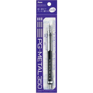 ���؂�Ă� Pentel�^PG-METAL350�i�|���V�[�X�d�l�j�i�s�[�W�[���^�� �T���S�[�[���j�@�u���b�N�@0.5mm�@XPG315-A