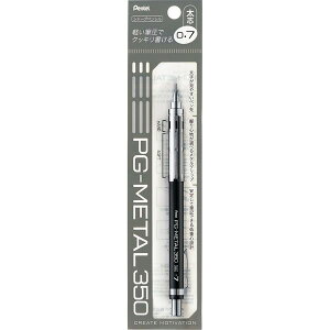 ���؂�Ă� Pentel�^PG-METAL350�i�|���V�[�X�d�l�j�i�s�[�W�[���^�� �T���S�[�[���j�@�u���b�N�@0.7mm�@XPG317-A