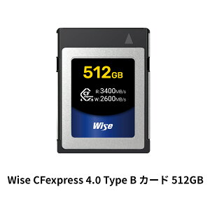 Wise CFexpress 4.0 Type B J[h 512GB CFexpress 4.0 Type BJ[h L_Ci~bNWE8KAʂRAWBeɑΉ [J[nCGhE~[XJ/fW^Vl}Jœm