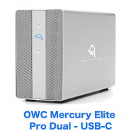 OWC Mercury Elite Pro Dual - USB-C 2Bay 外付けハードディスクケース オリジナル日本語マニュアル付き …
