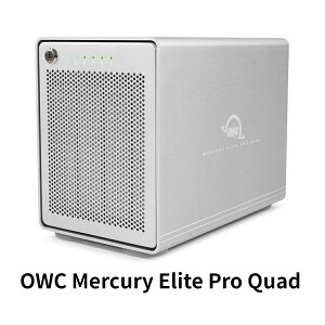 OWC Mercury Elite Pro Quad USB 3.1 Gen 2Ή 4xCOtn[hfBXNP[X IWi{}jAt 2sdR[h 3.5C`&2.5C`HDD/SSD4܂œډ\ t̐phCug