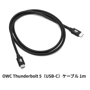 OWC Thunderbolt 5iUSB-CjP[u 1m 80Gbpsiof[^j USB PD 240WΉ f[^] 8Kfo͑Ή HDRinC_Ci~bNWjKiΉ