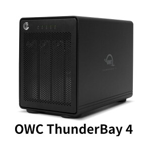 OWC ThunderBay 4 Thunderbolt 3/4p4xCOtn[hfBXNP[X IWi{}jAt {dl2pindR[h HDD/SSD4܂œډ\ phCugCŎyɎt\ 4K