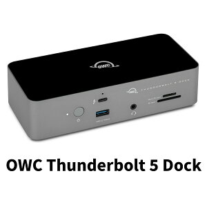 OWC Thunderbolt 5 Dock IWi{}jAt {dl2pindR[ht Thunderbolt 5Ή fCW[`F[Ή USB Power DeliveryΉ Mac/WindowsɑΉ Thunderbolt/USB-CΉj^[̐ڑɂ