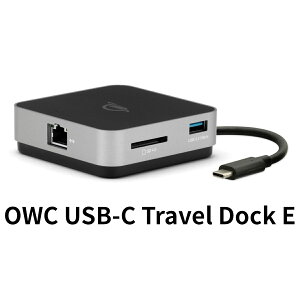 OWC USB-C Travel Dock E USB 3.2 Gen 1ΉoChbLOXe[V m[gp\R/^ubg/X}[gtH RpNgTCY ő4K܂ł̉𑜓xŏo͂łHDMI|[g fWJ