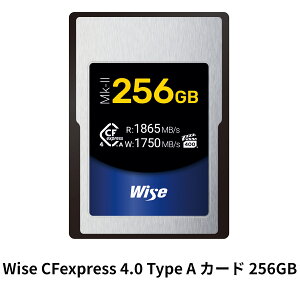 Wise CFexpress 4.0 Type A J[h 256GB CFexpress 4.0 Type AJ[h \j[fW^JvtFbViJR[_[Ή VPG400Ή
