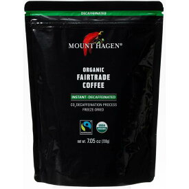 マウントハーゲン　オーガニック　フェアトレード　カフェインレス　インスタントコーヒー　詰替用 200g×2個