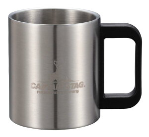 キャプテンスタッグ(CAPTAIN STAG) アウトドア コップ マグカップ マグ カップ タンブラー 350ml ダブルステンレス 中空二重構造 ステンレス製 NEWフリーダム UH-2012