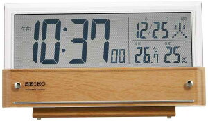 �Z�C�R�[�N���b�N(Seiko Clock) �u�����v �ڊo�܂����v �d�g �f�W�^�� �J�����_�[ ���x���x�\�� �V�[�X���[�t�� �����ؖږ͗l �{�̃T�C�Y:10.7×19×4.1cm SQ782B