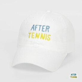 After Tennis(アフターテニス) After Tennis LOGO ユニセックス テニス キャップ ホワイト (22y4m)[次回使えるクーポンプレゼント]