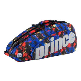 「9本収納」プリンス(Prince) 2022 PRINCE×HYDROGEN ランダム 9R ラケットバッグ テニスバッグ 6P892768-ブラック×ブルー×レッド(22y9m)[次回使えるクーポンプレゼント]