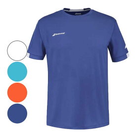 5日~11日8％OFFクーポン！バボラ(Babolat) 2024 ジュニア(ボーイズ) PLAY プレー クルーネック ゲームシャツ 3BP2011(24y8mテニス用ゲームウェア)[次回使えるクーポンプレゼント]