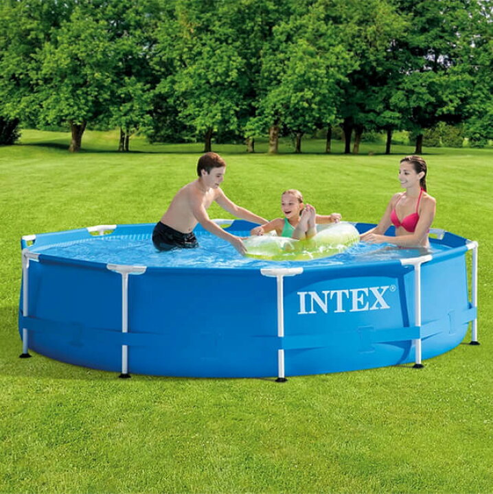 INTEX(インテックス) メタルフレーム プール 10ft×30in 305×76cm 28200-ブルー(22y3m)[次回使えるクーポンプレゼント]  アミュゼスポーツ