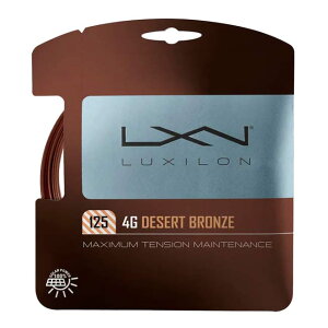 yPpbP[WizLV(Luxilon) 4G DESERT BRONZE 4G fU[guY 125SET dejXKbg|GXeKbg WR8309701125(23y3m)[gN[|v[g]