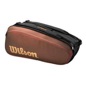 �y9�{���[�z�E�B���\��(Wilson) SUPER TOUR �X�[�p�[�c�A�[ 9PK PRO STAFF �v���X�^�b�t V14 ���P�b�g�o�b�O �e�j�X�o�b�O WR8024501001-BR×BK(23y3m)[����g����N�[�|���v���[���g]