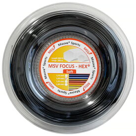 MSV フォーカスヘックス ソフト (1.15／1.20／1.25mm) 200Mロール 硬式テニス ポリエステル ガット(MSV Focus HEX Soft 200m roll strings)(15y2m)[次回使えるクーポンプレゼント]