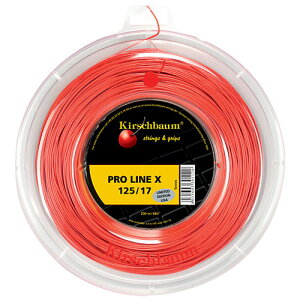 キルシュバウム プロライン エックス (1.20／1.25／1.30mm) 200Mロール 硬式テニスガット ポリエステル ガット(Kirschbaum Pro Line X (red) 200m reel)(15y1m)[次回使えるクーポンプレゼント]