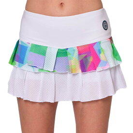 5日~11日8％OFFクーポン！BIDI BADU(ビディバドゥ) 2025 SP ジュニア(ガールズ) KALEIDO カレイド プリーツ ゲームスコート G1390018-WHMXホワイト×MX(24y12mテニス用ゲームウェア)[次回使えるクーポンプレゼント]