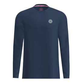 【海外サイズ】BIDI BADU(ビディバドゥ) メンズ CREW 長袖Tシャツ 【定番】 M1330002-DBL ダークブルー(24y3mテニス)[次回使えるクーポンプレゼント]