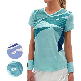【EUサイズ】ロット(LOTTO) レディース TECH テック WI - D2 プリント 半袖Tシャツ 218783(24y3mテニス)[次回使えるクーポンプレゼント]