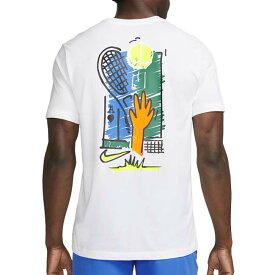 「日本サイズ」ナイキ(NIKE) 2024 SP メンズ コート Dri-FIT バックプリント 半袖Tシャツ FQ4937-100 ホワイト(24y1mテニス)[次回使えるクーポンプレゼント]
