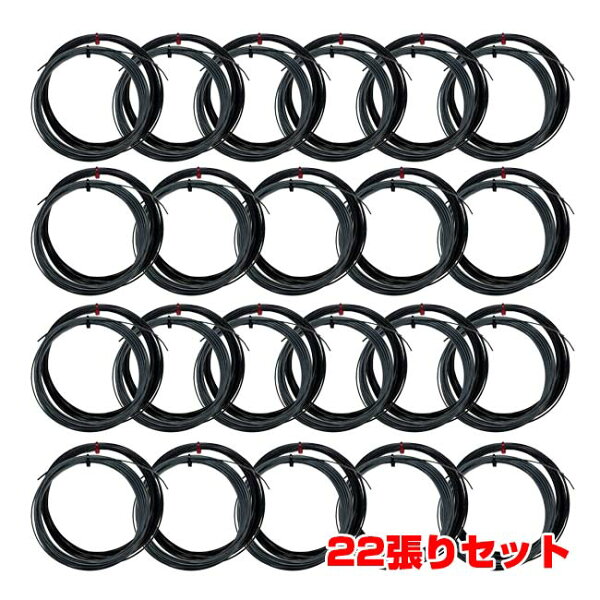 【22張りSet】【お試し12Mカット品】トアルソン(TOALSON) コンボ・シリーズ スピード コンボ 硬式テニス ポリエステルガット 78803001-Bシルバー×BK(23y5m)[次回使えるクーポンプレゼント]