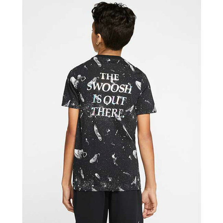 楽天市場 ナイキ Nike Su ジュニア ボーイズ Aop エイリアンプリント Tシャツ Cv2141 013 ブラック ホワイト y5mトレーニング 次回使えるクーポンプレゼント アミュゼスポーツ