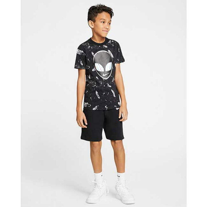 楽天市場 ナイキ Nike Su ジュニア ボーイズ Aop エイリアンプリント Tシャツ Cv2141 013 ブラック ホワイト y5mトレーニング 次回使えるクーポンプレゼント アミュゼスポーツ