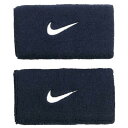 売切り終了！在庫処分特価】ナイキ(NIKE) ユニセックス スウッシュ ダブルワイド リストバンド 2個1セット NNN05416OS…