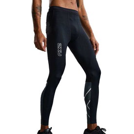 【11%OFFマジッククーポン対象】2XU(ツータイムズユー) 2024 メンズ ライトスピードリアクトコンプレッション タイツ MCSコンプレッションロングタイツ MA7049B-BLK／WRF(24y9mトレーニング)[次回使えるクーポンプレゼント]
